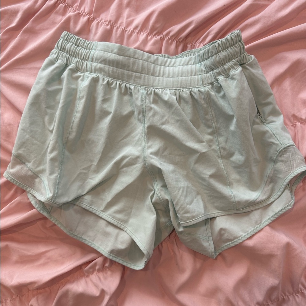 Women's Light Blue Athletic Shorts
